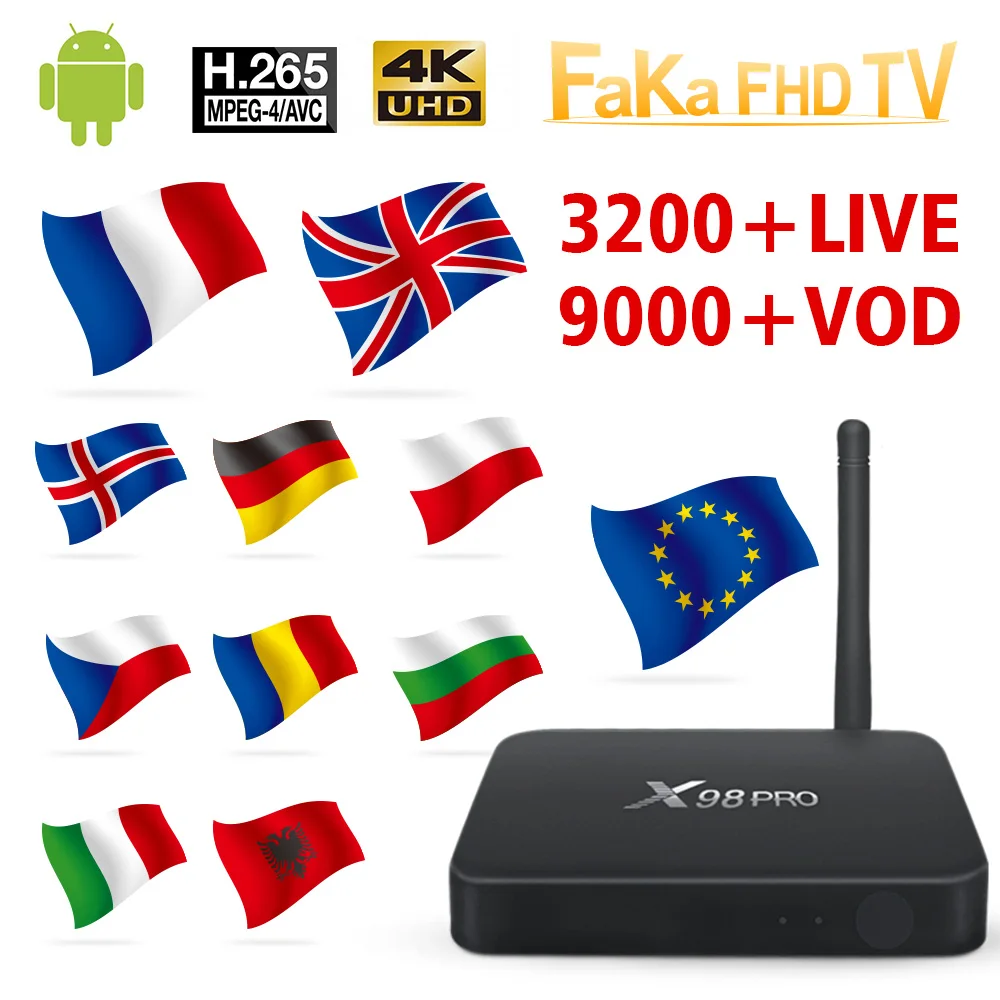 

Italy France IPTV X98 Pro 1 month Free IP TV Turkey Ex-Yu Arabic IPTV Subscription TV Box Germany Italian IPTV Canada France UK