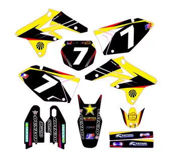 

Motorcycle Customizable Number Sticker Personality Decal Graphic Background For Suzuki RMZ250 RMZ 250 2007-2009 2008 07-09