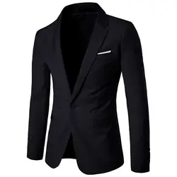 S-6xl модные Блейзер Для мужчин Новинка весны осенняя одежда черный блейзер Masculino Офис Slim Fit Большой Размеры Для мужчин пиджак 5xl 4xl