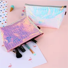 Fashion Waterproof Laser Cosmetic Bags Women Neceser Make Up Bag PVC Pouch Wash Toiletry Bag Travel Organizer Case