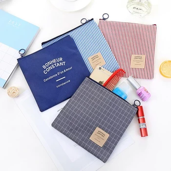 

Fashion Portable Makeup Pouch Zipper Clear Cosmetic Bag Women Travel Organizer Personality Toiletry Ladies Gift