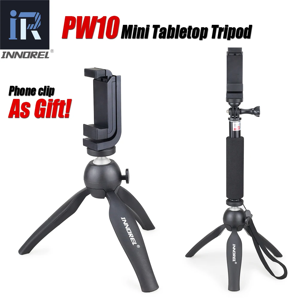 PW10 INNOREL Multifunctional Mini Tabletop Tripod Mount Selfie Stick