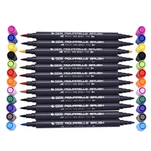 Sta Акварельная кисть Маркеры Ручка на спиртовой основе каллиграфия маркеры для набросков и рисунков для раскрашивания Рисунок Живопись дизайн иллюстрации