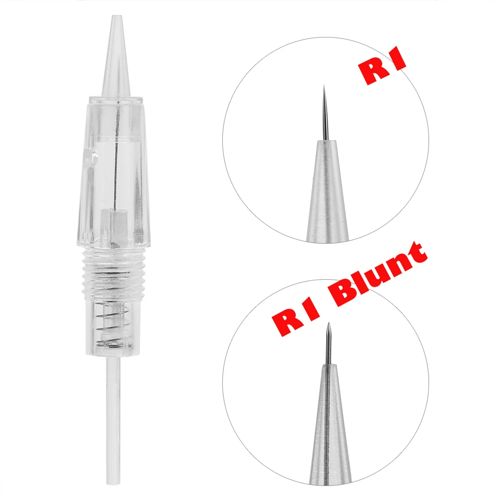 1 шт./10 шт. картридж для татуажа бровей и губ ротационная микро-игла R1/R1 тупые одноразовые стерильные наконечники иглы аксессуары для татуировки