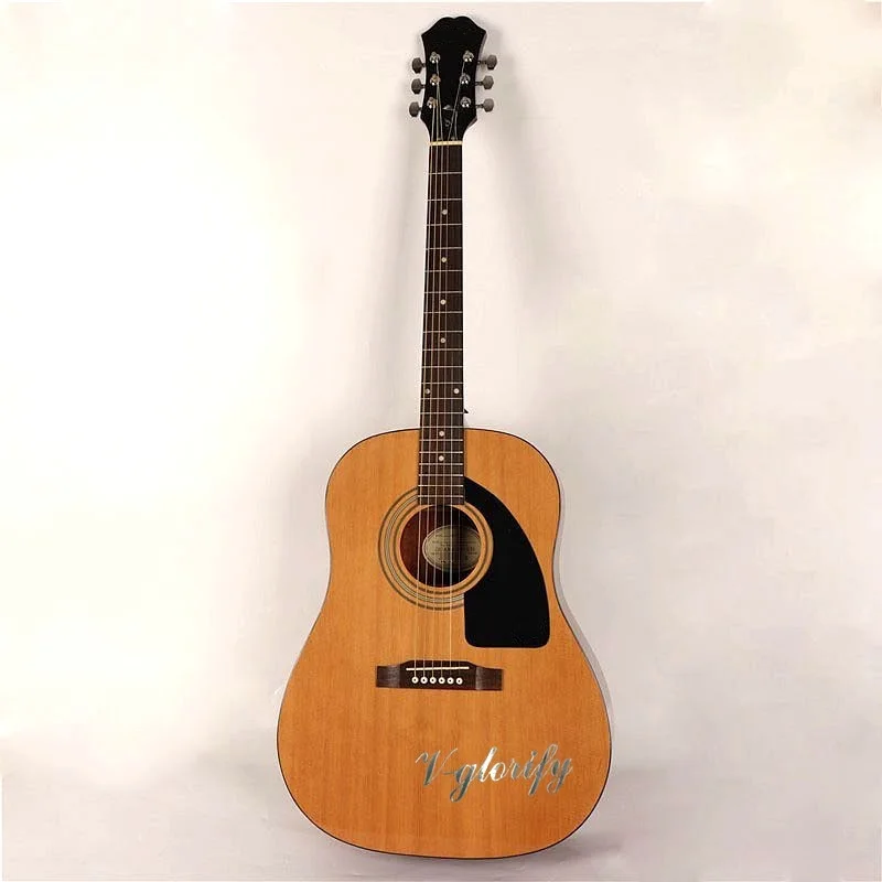 

new high gloss 41inch electric acoustic guitar with EQ Mic beat board function