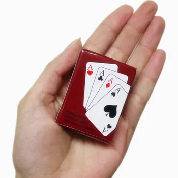 

Texas Hold'em Mini Cute Poker Home Decoration Poker Cards Playing Game Creative Child Gift Outdoor Climbing Travel Accessories
