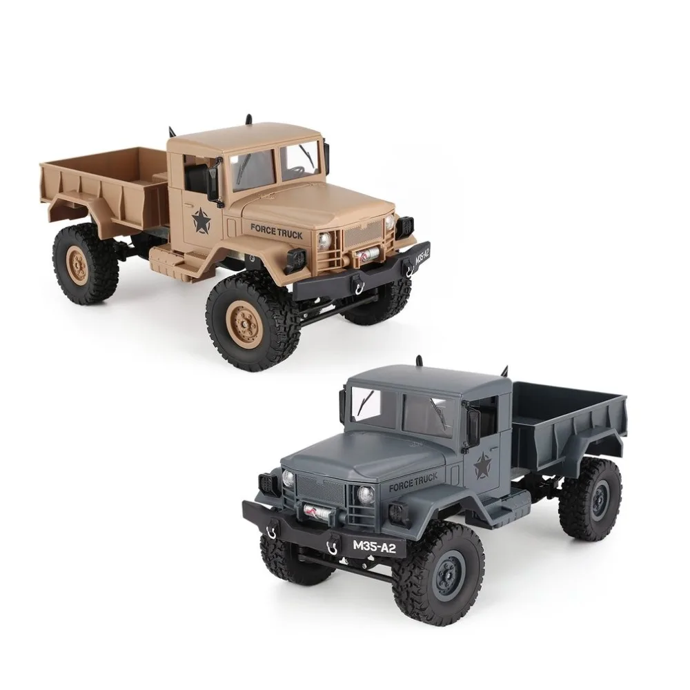 

OCDAY FY001A 2.4Ghz 1/16 4WD Off-road RC Military Truck Climber Crawler RC Car Remote Control with Front Light for Kids Toy Gift