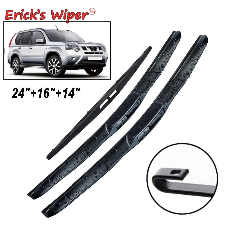 Erick's Wiper LHD Front & Rear Wiper Blades Set For Nissan XTrail T31