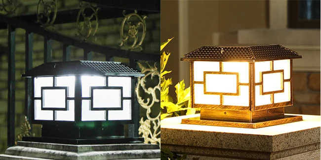 Fonte de Alimentação para Uso Luz ao ar Alta Qualidade Solar Pilar Lâmpada Led Jardim Livre Suporte Duplo w - t Preto ou Bronze Habitação 1p 11 jardim luz ao ar livre suporte fonte