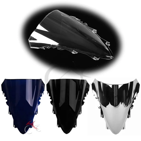 

New Windshield Windscreen Dual Bubble For Yamaha YZF R1 YZF-R1 2007 2008 07 08 Four Colors