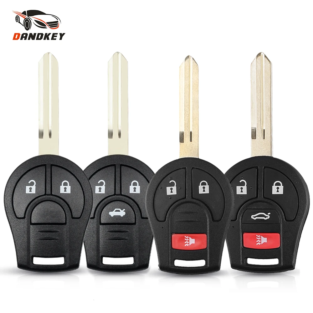 

Dandkey 2/3/4 Buttons Smart Remote Key Case Shell Car Styling Fob For Nissan Cube Qashqai Juke Suny Sylphy March Tiida Micra