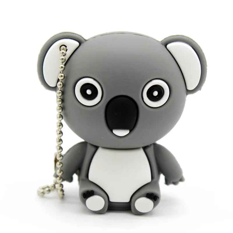 gray USB флеш-накопитель с надписью ME, 64 ГБ, cute Koala, 4 ГБ, 8 ГБ, 16 ГБ, 32 ГБ, флешка, USB 2,0, Usb флешка - Цвет: gray