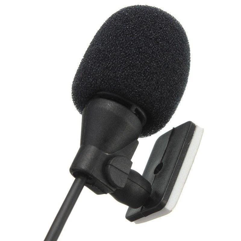 

Car Microphone Enabled External Mic Plastic+metal Black Professional 3.5mm 1Pcs Universal Radio Stereo
