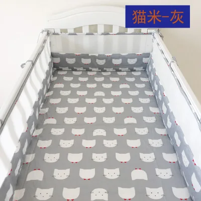 Летнее дышащее Сетчатое детское постельное белье-бампер, 180*30 см складной детский бампер для кроватки, детская кроватка для младенца защитный коврик для кроватки бампер - Цвет: maomihui
