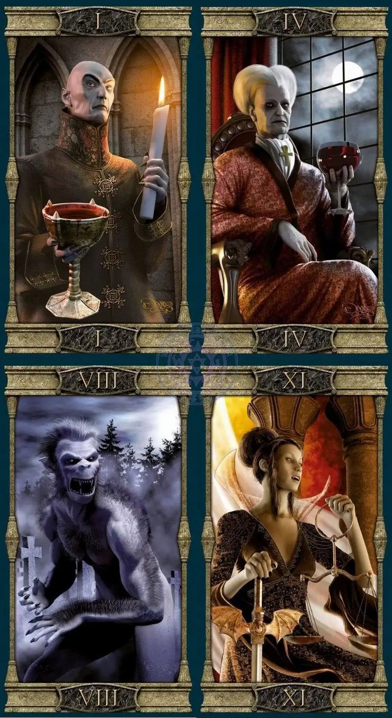 The eternal night beautiful Vampire Tarot card printing-in Magic Tricks ...