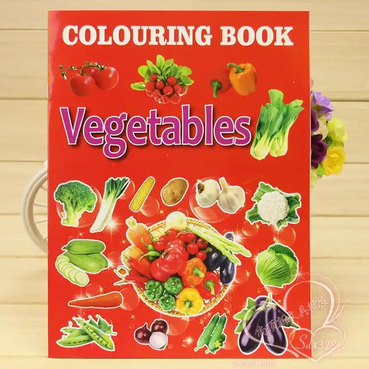 4pcs Set 2 6 Years Old Fruit Doodle Coloring Book Kindergarten Children S Baby Coloring Book Aliexpress