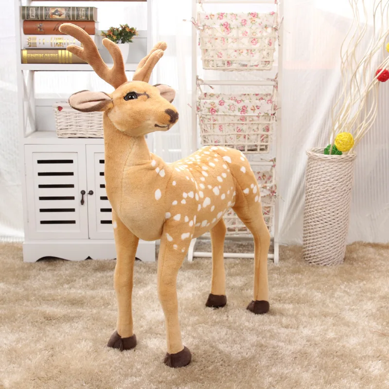 Большой Новые Творческие Плюшевые пятнистого оленя игрушка Моделирование пятнистого оленя кукла подарок около 90 х 70 см