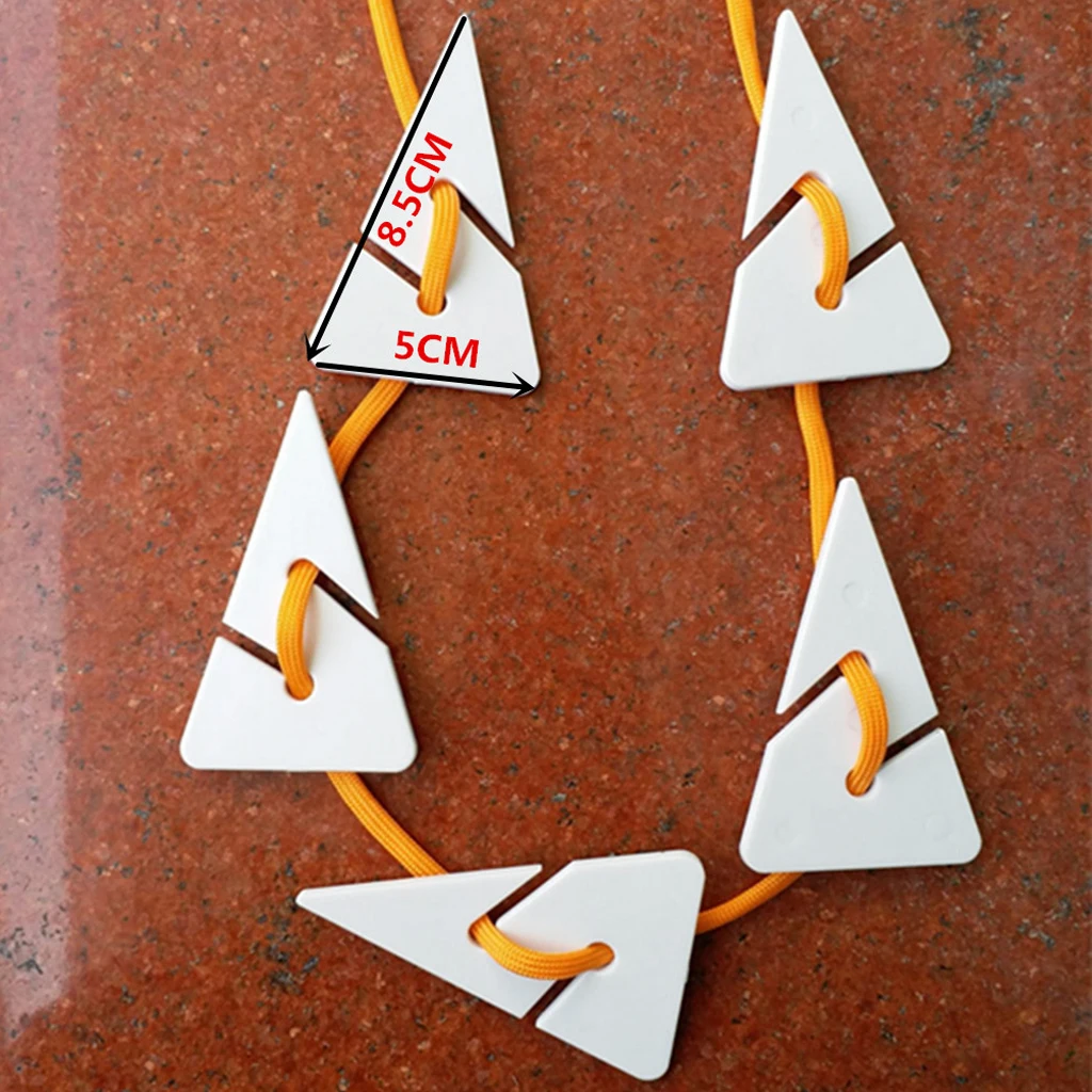 20 Pieces Orange Yellow White Black Triangle PVC Line Arrow Markers for Scuba Diving Cave Wreck Dive Pool & Accessories 