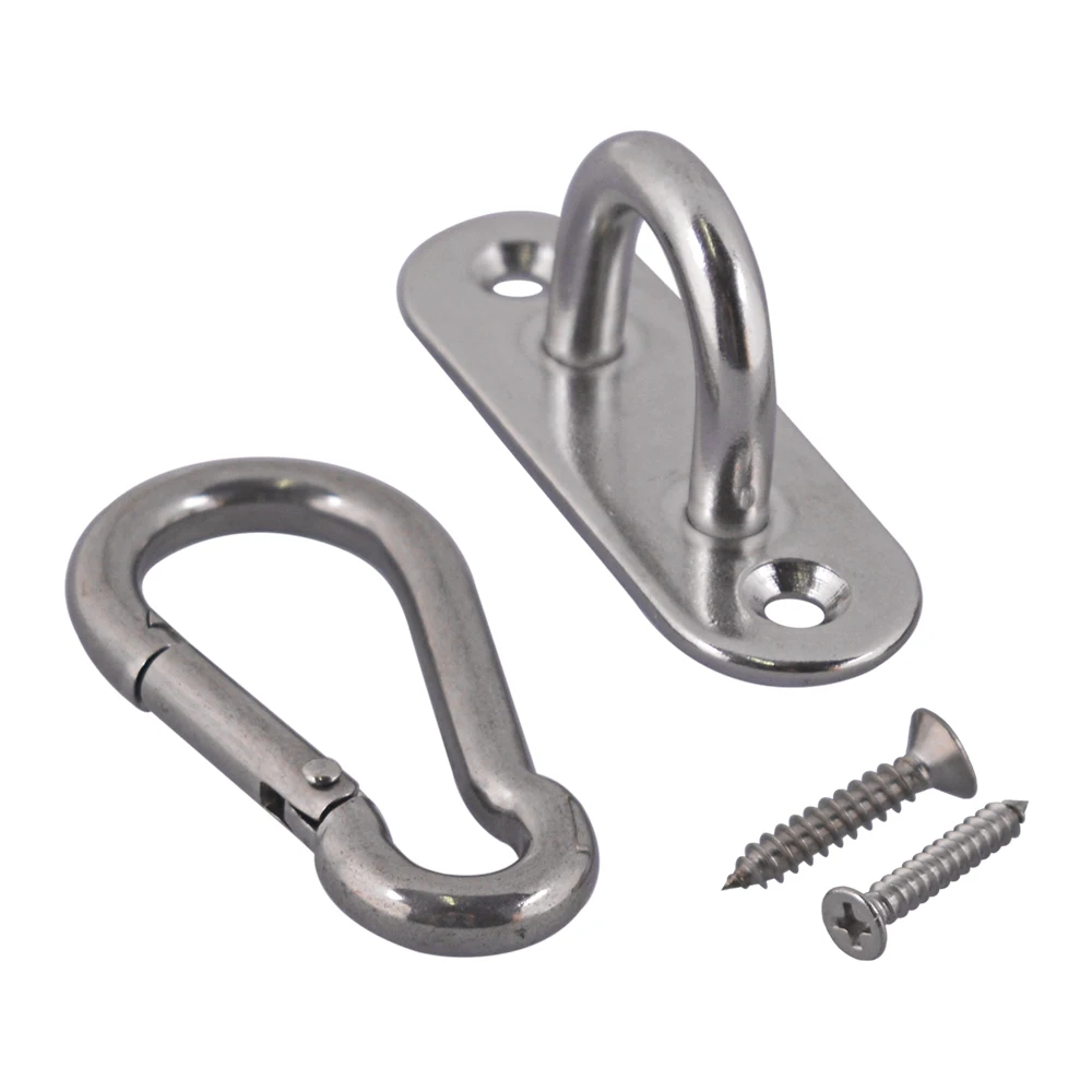 

M6 Ceiling Hook Hammock Swing Hook Indoor Outdoor Carabiners with Self-tapping screws for Yoga Swing Chair Hammock Hanging
