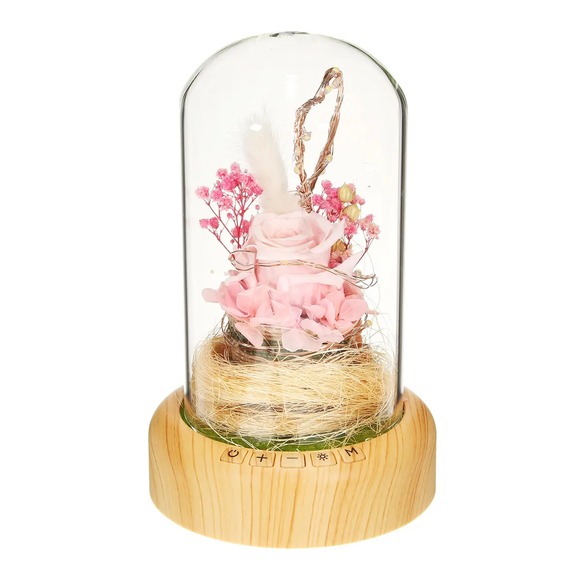 Pink LEORY TWS001 Новое поступление bluetooth динамик 1200 светодиодный фонарь мА · ч Желая бутылка динамик подарок на день рождения День Святого Валентина рождественский подарок - Цвет: Pink