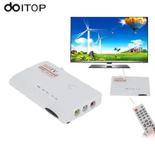 DOITOP US/EU/UK DVB-T2 DVB-T TV Box HDMI HDTV AV CVBS Tuner 1080P HD TV Satellite Receiver With Remote Control (without VGA) A3
