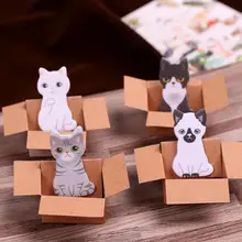 

Korea Cute Cat Memo Pads scrapbooking Sticker Carton Self-adhesive Small Scratch Pad Student Gift School Office Supplies