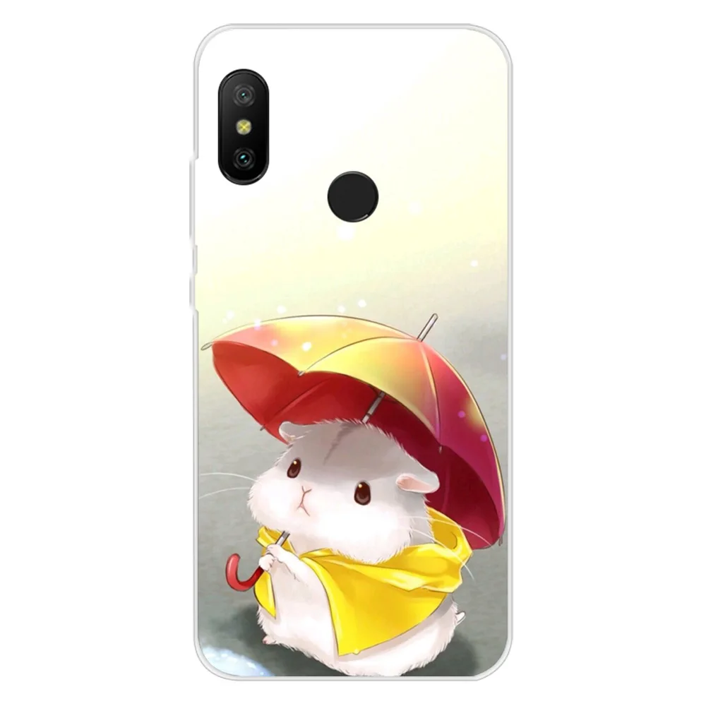 Модный чехол для телефона с милыми мультяшными животными Xiaomi Redmi Note 6 Pro рисунком