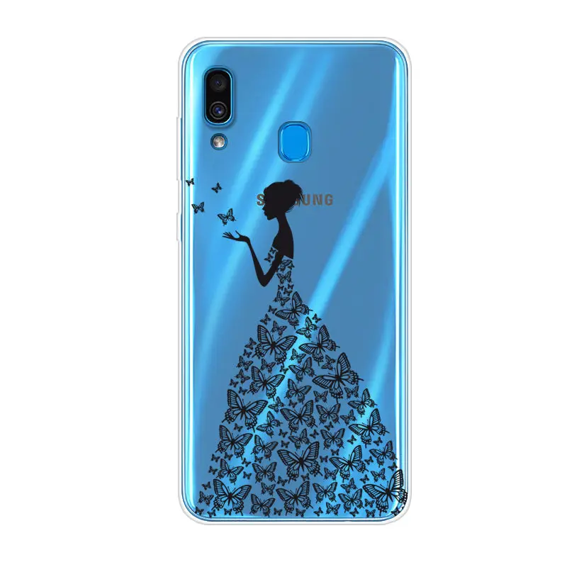 Мягкий Роскошный чехол для Samsung M20 силиконовый из ТПУ с мультяшным рисунком Galaxy M 20