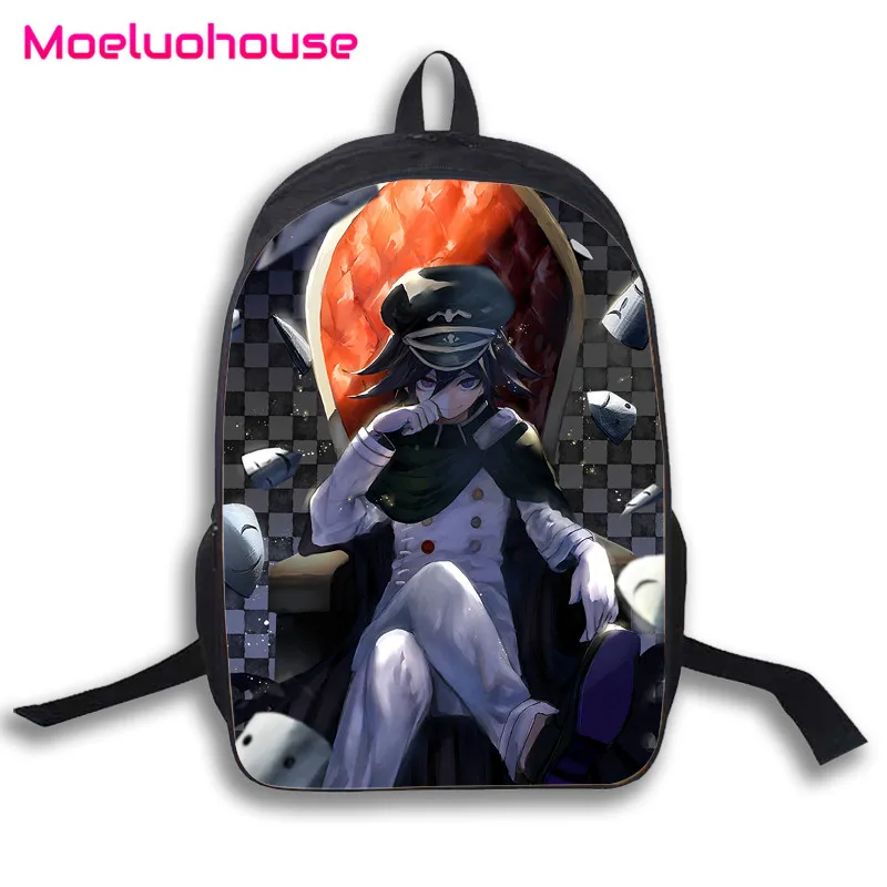 

Anime New Danganronpa V3 Ouma Koukichi 16" Book Laptop Student School Travel Bag Men Women Unisex Backpack Knapsack Bagpack