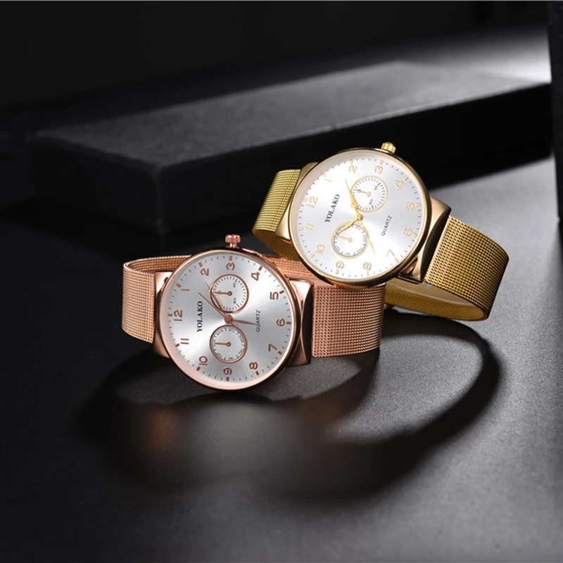 2019 Mens Watches Top Brand Luxury Waterproof Rose Gold Mesh Quartz Watch Male Business Simple Wristwatch Relogio Masculino Y223