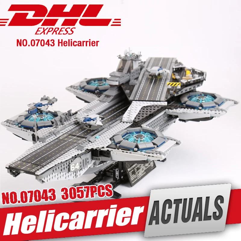 

DHL Lepin 07043 Super Heroes The Shield Helicarrier Model Educational Building Kits Blocks Bricks Toys Compatible legoing 76042