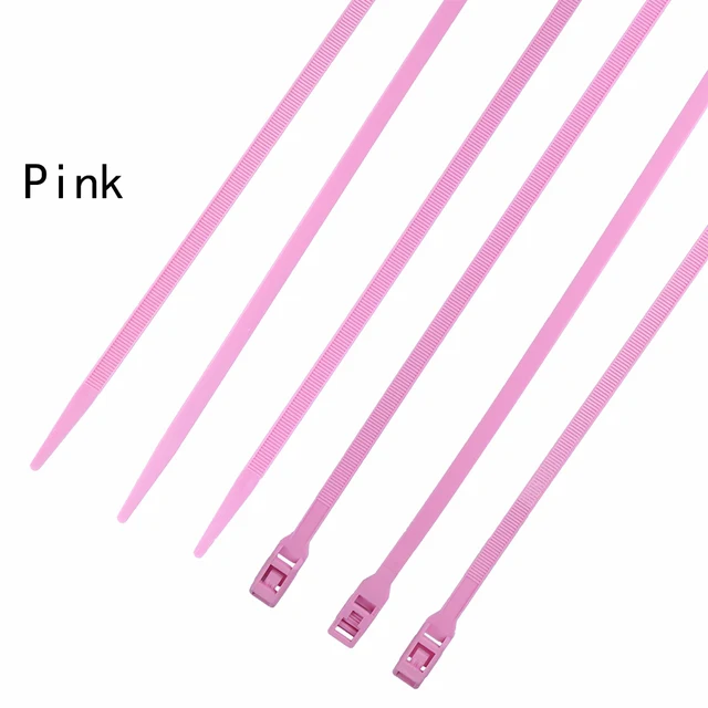 Children Playground Protect Nylon Cable Ties Colorful In Line Zip Ties