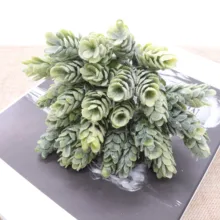 30 головок/пучок сосновый конус имитация ананаса трава искусственные растения DIY домашних ваз для украшения поддельные пластиковые цветок помпон