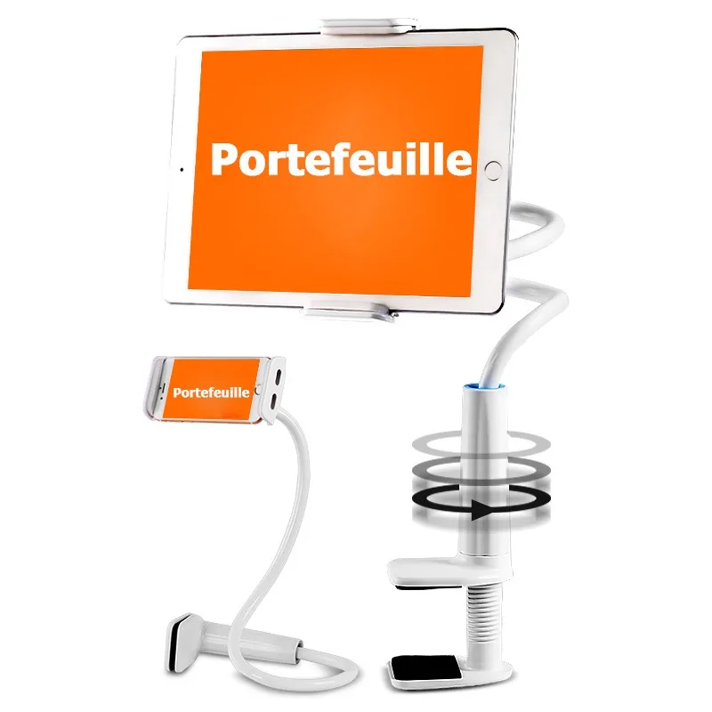 360 Rotation Table Desk Bed Wall Mount Stand Holder For iPad Air 5 2