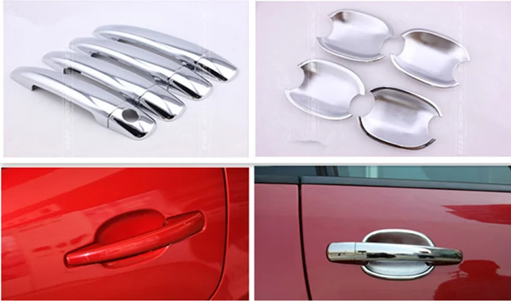 Чехол FUNDUOO хромированный для дверной ручки Peugeot 408 2010 2013 Citroen C четыре 2008 2012 +