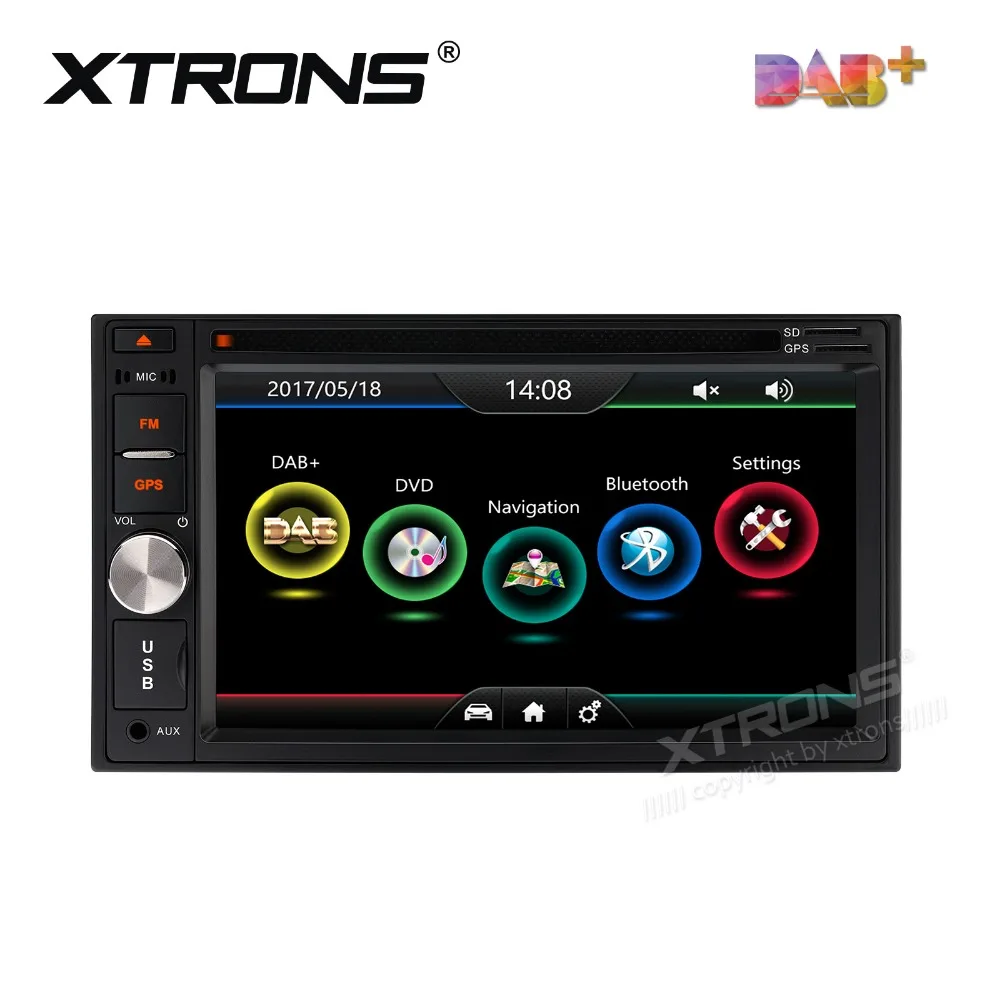 XTRONS 6 2 дюйма универсальный din Автомобильный Радио Стерео DVD плеер DAB + Canbus GPS