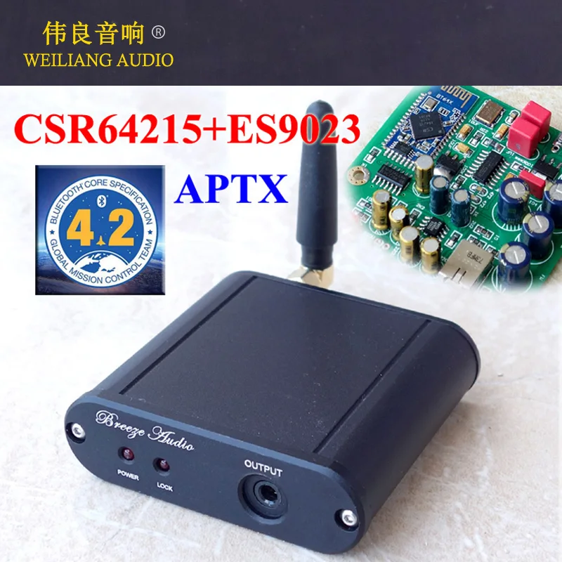 

Finished CSR64215 4.2 + ES9023 DAC Bluetooth Receiver Module Support APTX