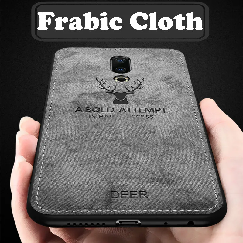 

Deer Pattern Fabric Texture Case For Meizu M16S Plus 16X V8 Pro X8 Soft Edge Case For Meizu M8 M6 M5 M9 Note 9 8 M6S Cloth Cover