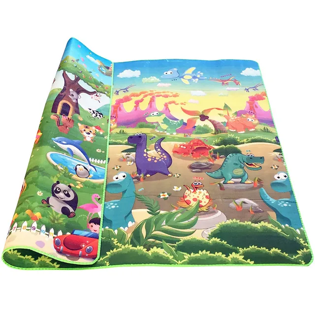 0.5cm Double-Side Baby Crawling Play Mat Dinosaur Puzzle Game Gym Soft Floor Eva Foam Children Carpet for Babies KidsToys 2