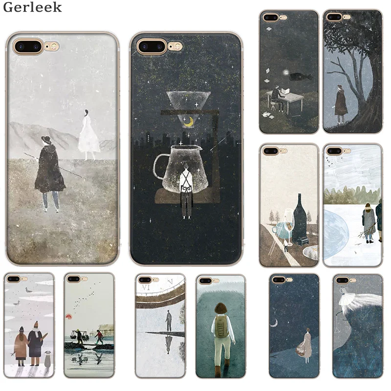 

Mobile Phone Case for iPhone 6 6s 7 8 Plus iPhone 11 Pro X XS XR Max 5 5s SE Cover Oil Painting Style