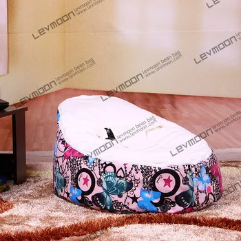 

FREE SHIPPING baby seat cover with 2pcs white up cover bean bag chair baby beanbag cover only bean bag furniture