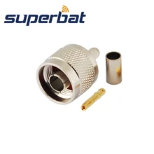 Superbat 10 шт. RP-N обжимной разъем(Гнездовой) RF разъем для RG58, RG142, RG400, LMR195