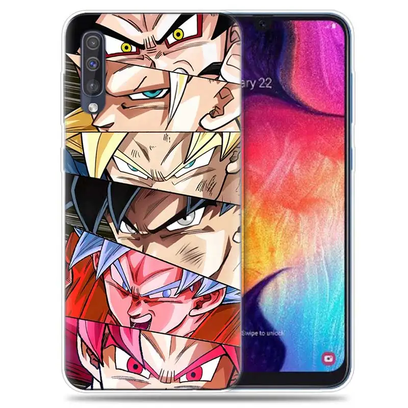 Transpatrent силиконовый чехол для samsung Galaxy A50 A70 A30 M30 M20 A10 A20 A40 M20 крышка телефона Dragon Ball Z Goku Dragon Ball Z Супер аниме - Цвет: SK-003