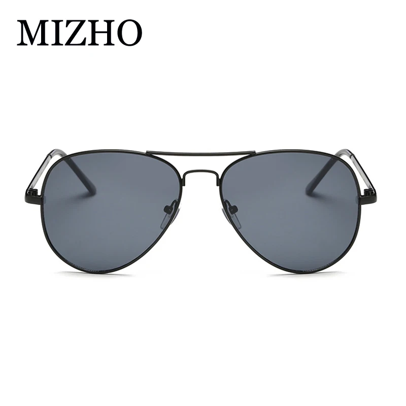 MIZHO Cheap Brown Lens Unisex Metal Yellow Sunglasses Women Pilot Mirror Brand Designer Aviador Sunglasses For Men 2019 Summer