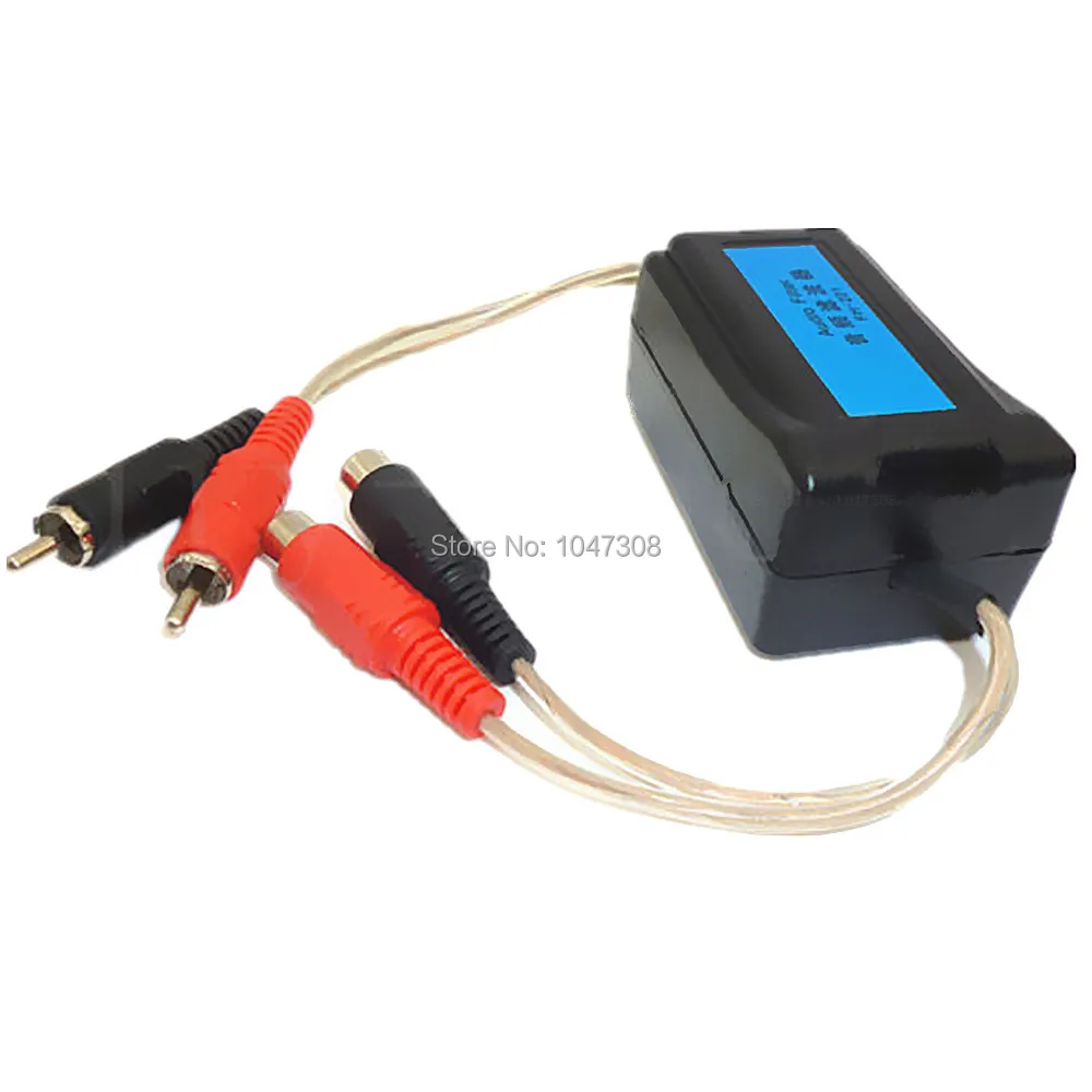 Auto Ground Loop Isolator 3.5mm Audio Jacks Audio Stereo Noise