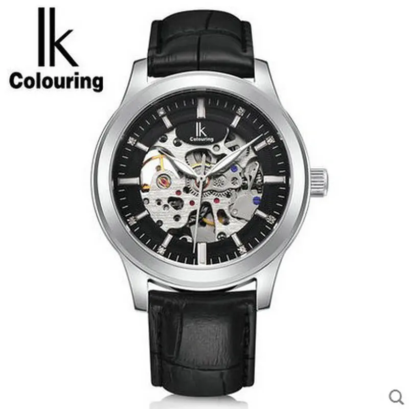 Ik for fully automatic mechanical watch cutout inveted male casual watch luminous watch