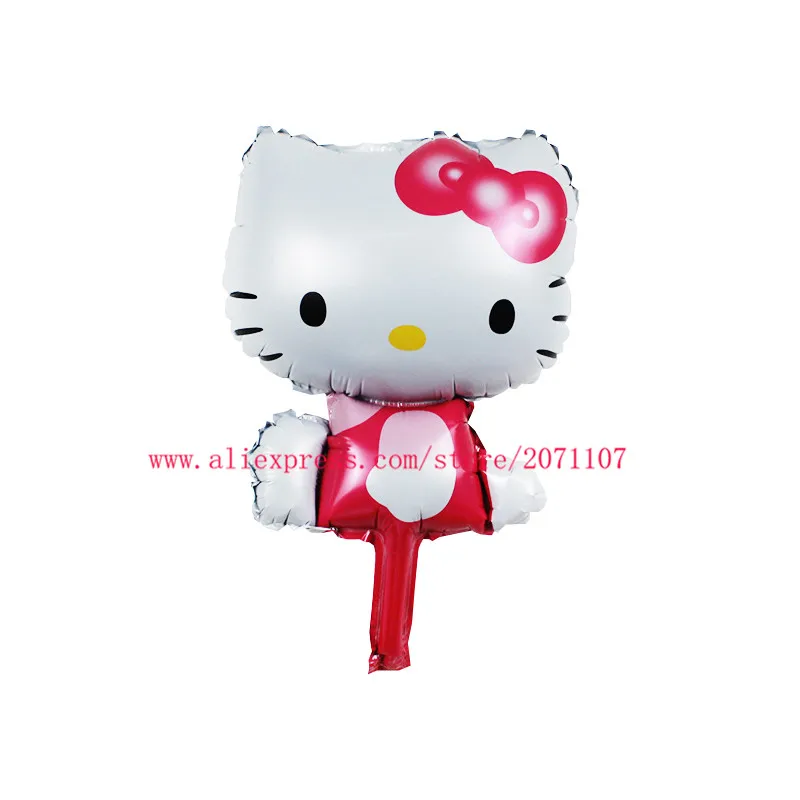 Lucky 50 шт./лот Hello Kitty мини воздушный шар для детского душа кошачья фольга Детские