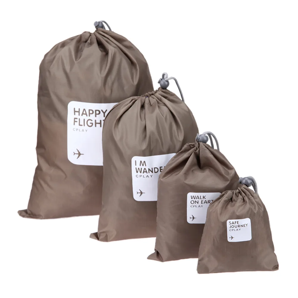 Hot 4pcs Set Receive Travel Shoe Laundry Bag Household 4pcs Set Receive Travel Shoe Laundry Bag Household Waterproof Pouch Storage Bags For Clothing Cosmetic Underwear