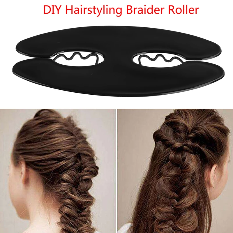 1PC Black DIY Magic French Hair Braiding Weave Braider Roller Twist Styling Maker Hairstyling Accessories Salon Tool
