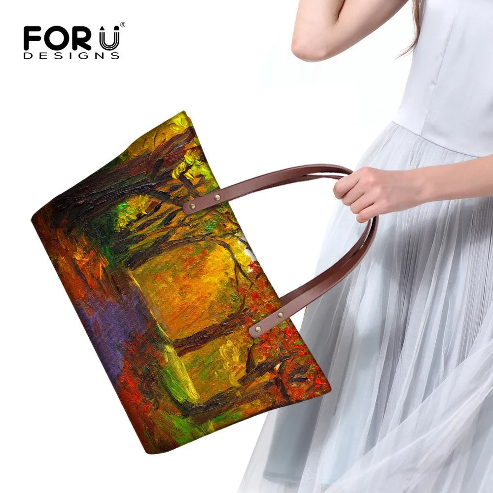 FORUDESIGNS Bolsas Feminina женская сумка 3D цветок женская сумка через плечо большая верхняя часть одежды для путешествий с ручкой сумка для девочки